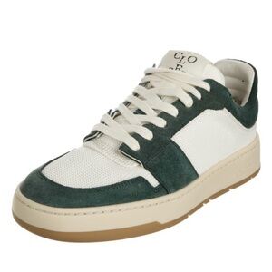 Women’s Closed Giana Green and White Sneakers